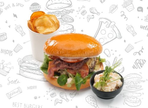 Smashed Smoky Burger menü