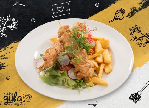 Tandoori-s joghurtos csirkerögök nyárson