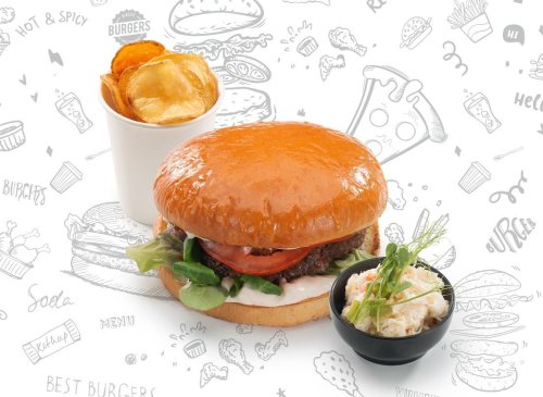Smashed Hot Sriracha Burger menü