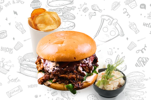 Smashed Pully Burger